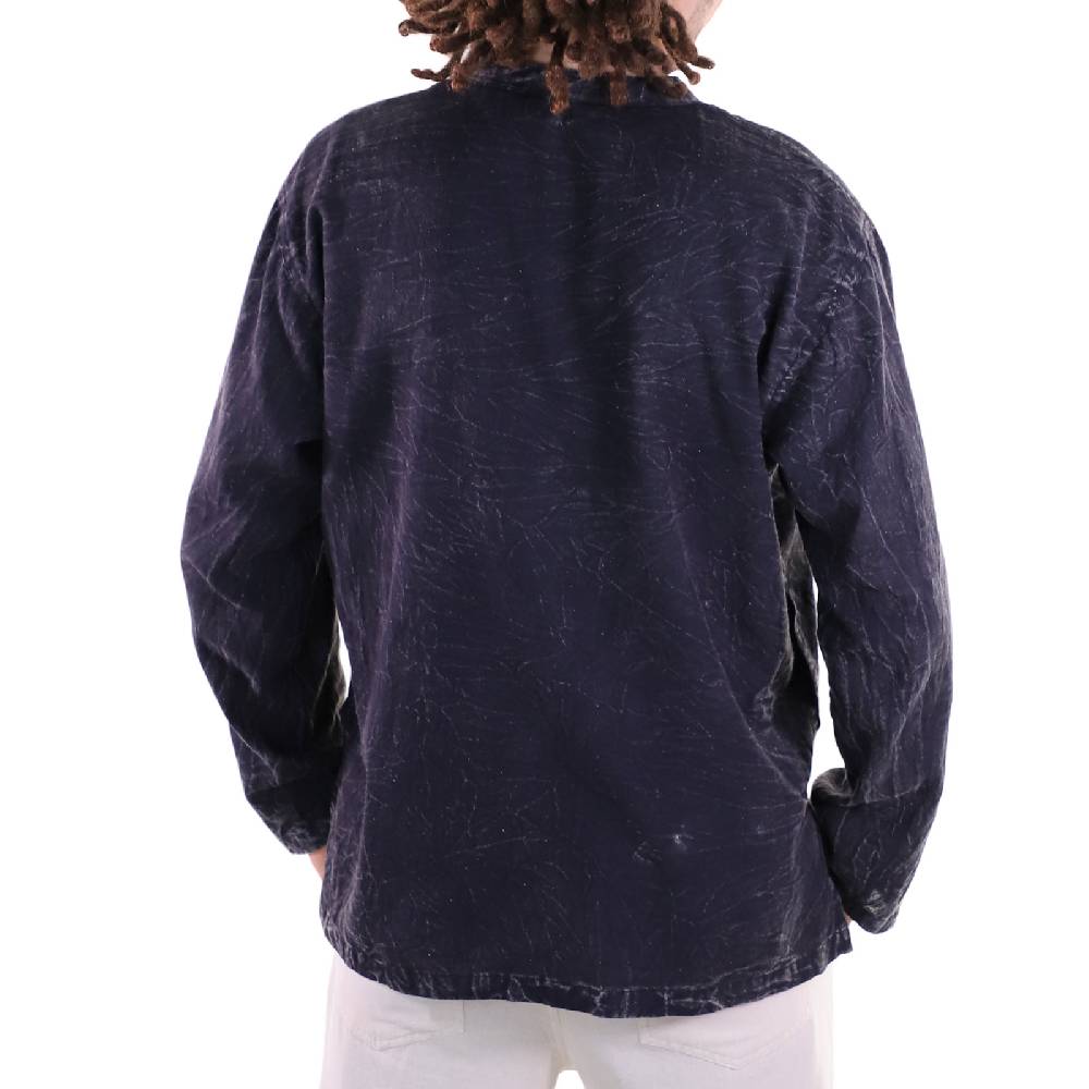 Kunst Und Magie KUNST UND MAGIE Herren Hemd stonewashed Fischerhemd Freizeithemd Super Sparpreis