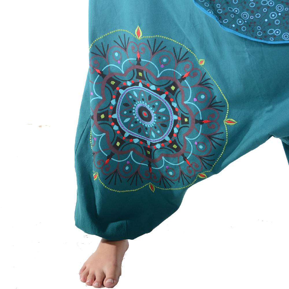 Kunst Und Magie Kunst und Magie Bunte Ibiza Style Haremshose aus Baumwolle Goa Wellnesshose Boho Nur für heute