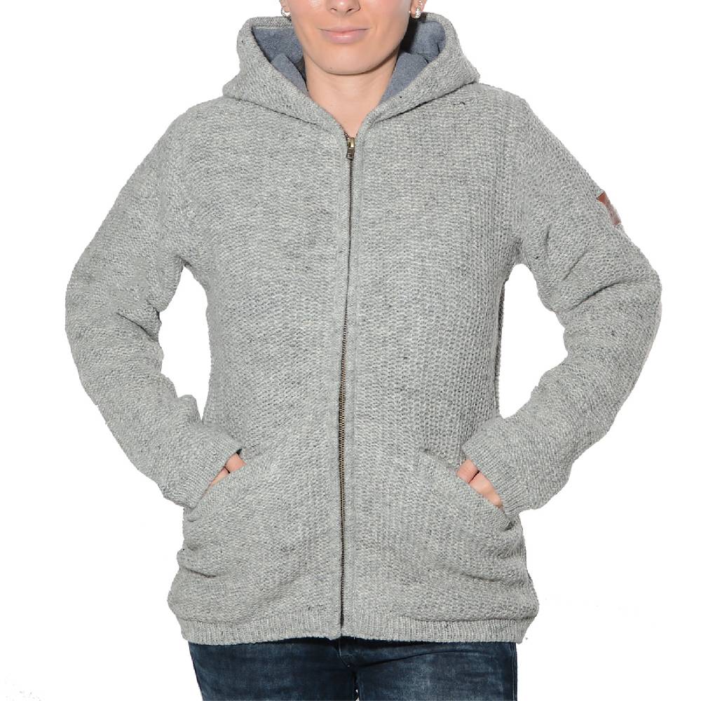 Kunst Und Magie Kunst und Magie Klassische Damen Strickjacke Wolle Jacke mit Fleecefutter und Zipfelkapuze Discount Store für neue Produkte