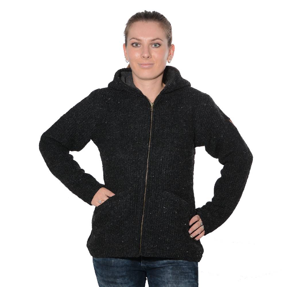 Kunst Und Magie Kunst und Magie Klassische Damen Strickjacke Wolle Jacke mit Fleecefutter und Zipfelkapuze Discount Store für neue Produkte