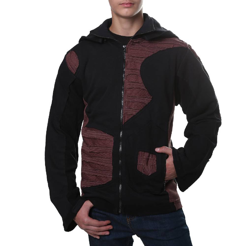 Kunst Und Magie Kunst und Magie Herren Goa Sweatjacke aus Baumwolle Punk Goth Hoody Speichern exportieren