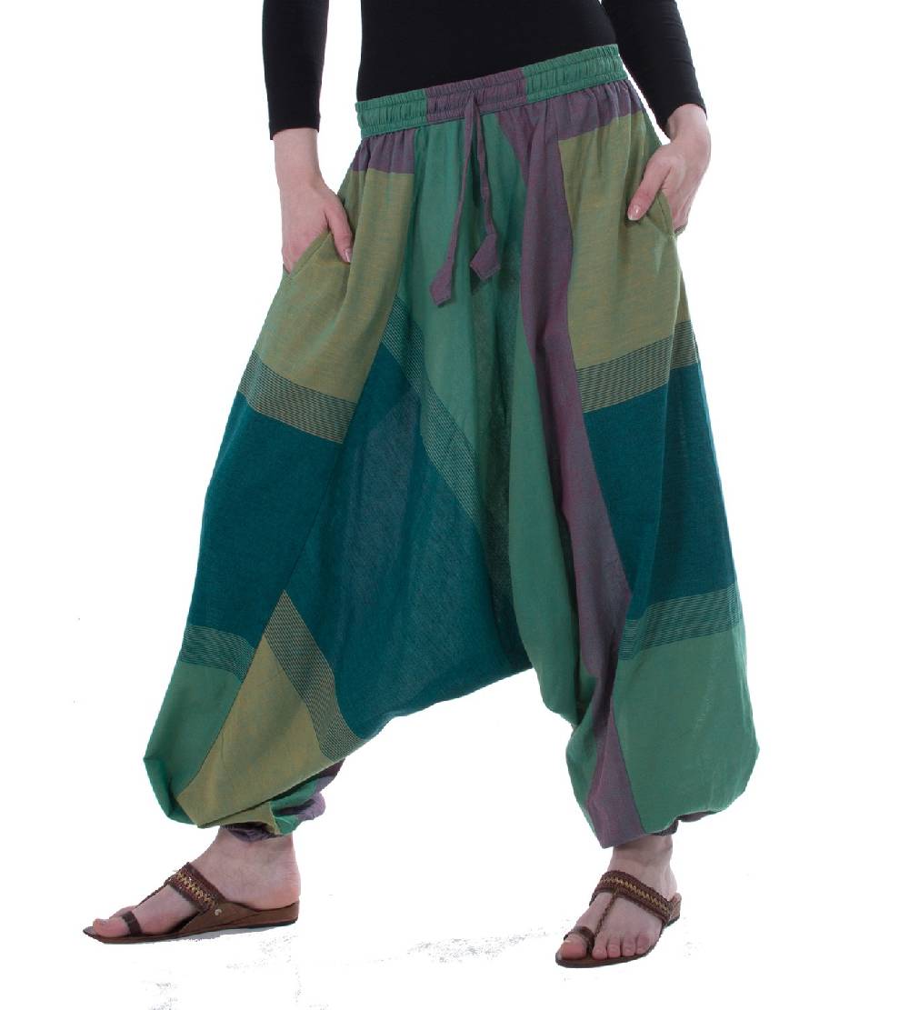 Kunst Und Magie Kunst und Magie Bunte Aladin Haremshose mit 2 Taschen 2025