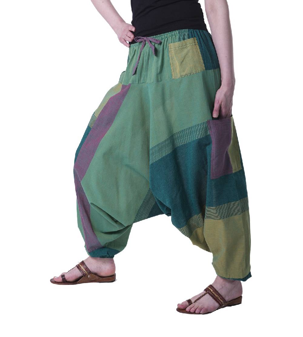 Kunst Und Magie Kunst und Magie Bunte Aladin Haremshose Pumphose Pluderhose Harem Hippie Verkauf