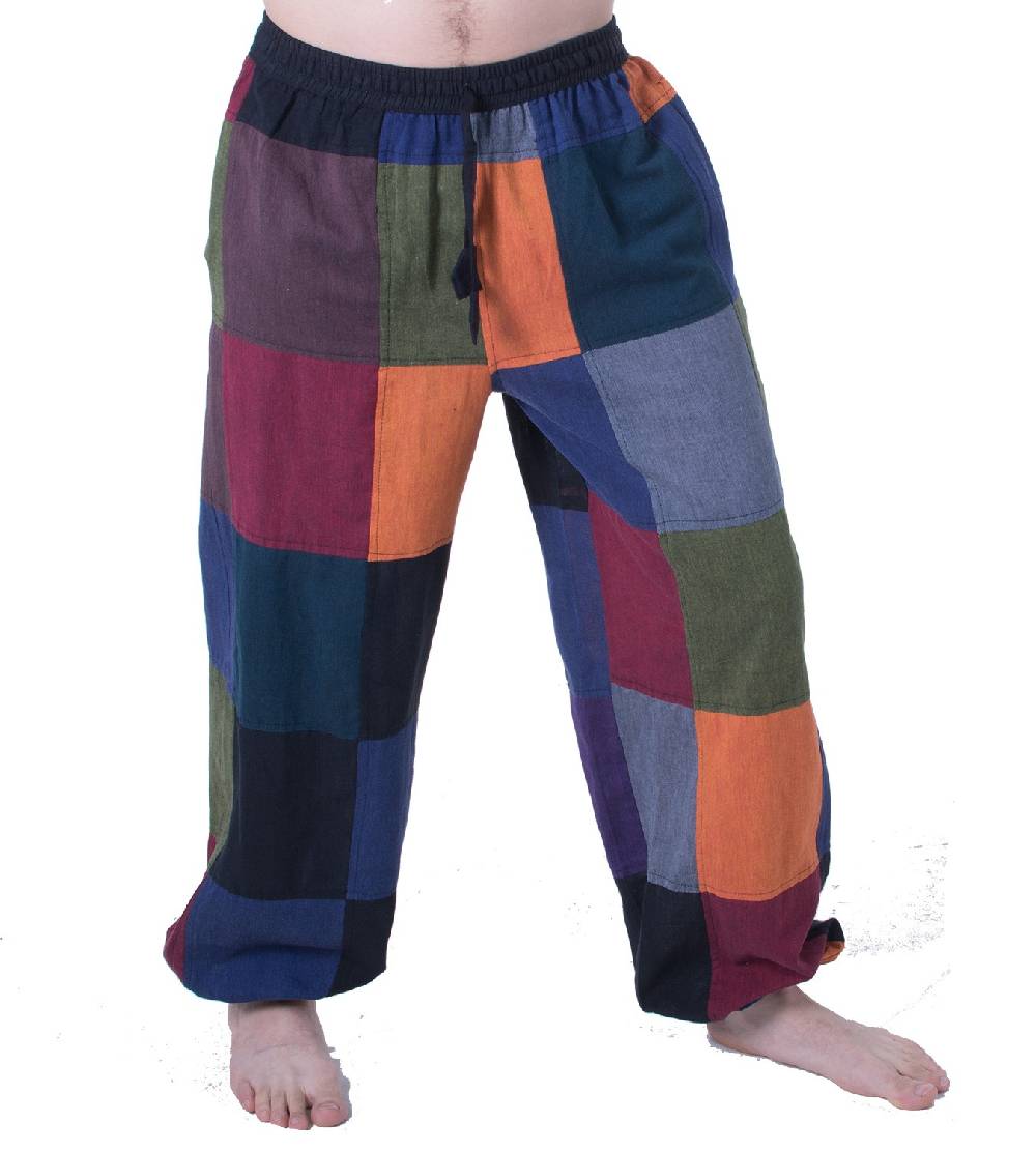 Kunst Und Magie Bunte Patchwork Freizeit Hose Boho Unisex Hippiehose Nachhaltig Angebote