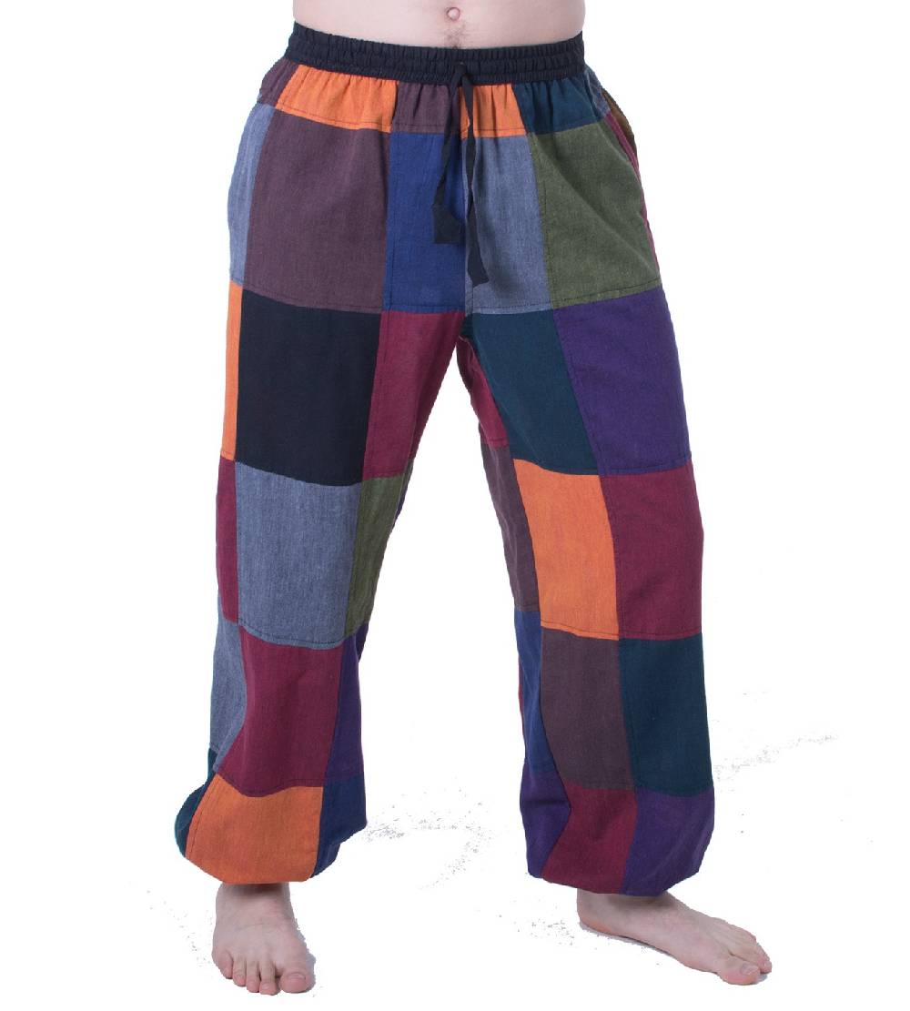 Kunst Und Magie Bunte Patchwork Freizeit Hose Boho Unisex Hippiehose Nachhaltig Angebote