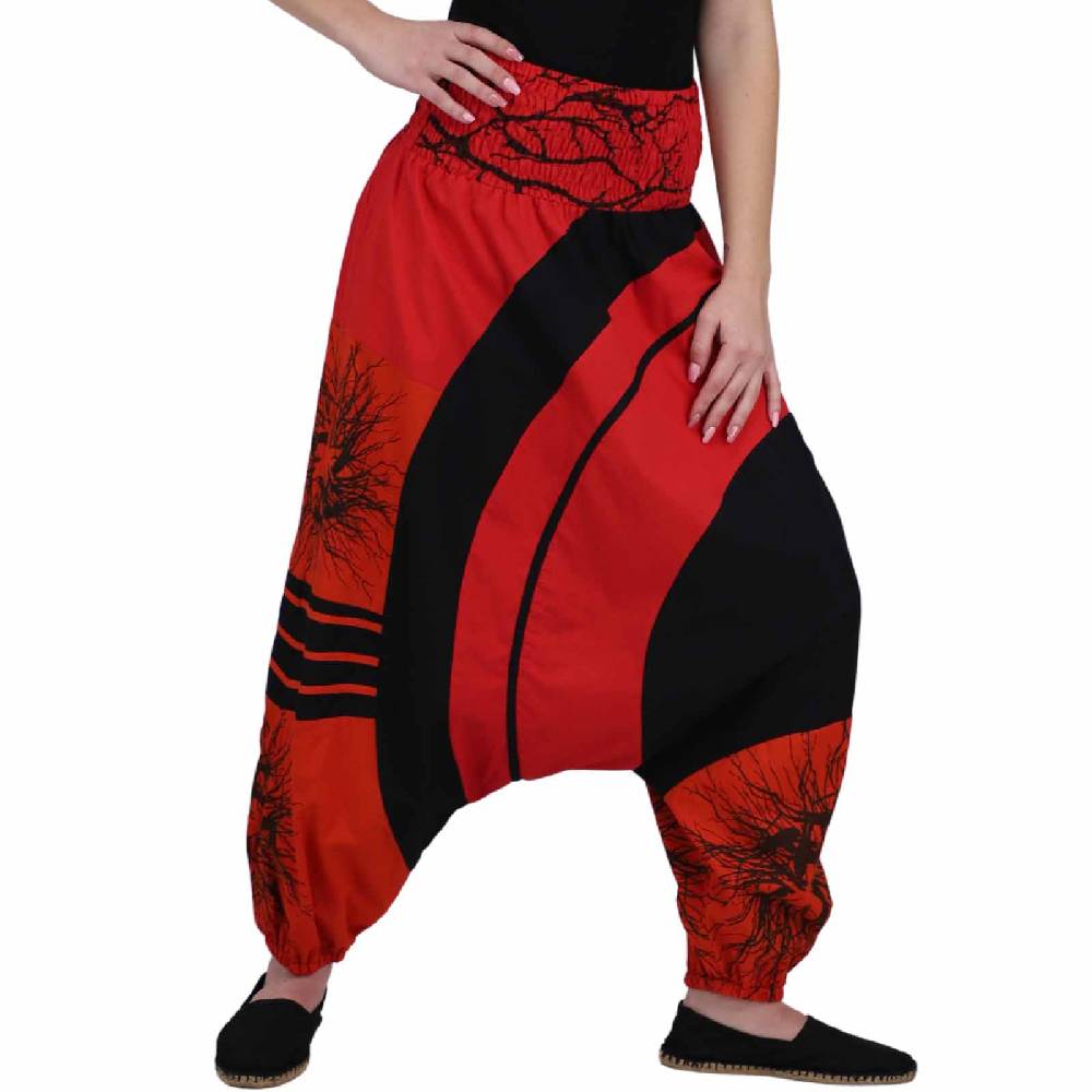 Kunst Und Magie Goa Haremshose "The Tree" Ibiza Strandhose, Wellnesshose Boho Cyber Monday
