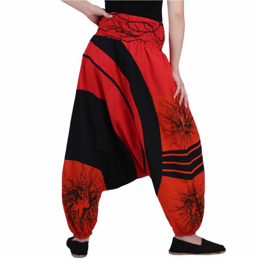 Kunst Und Magie Goa Haremshose "The Tree" Ibiza Strandhose, Wellnesshose Boho Cyber Monday