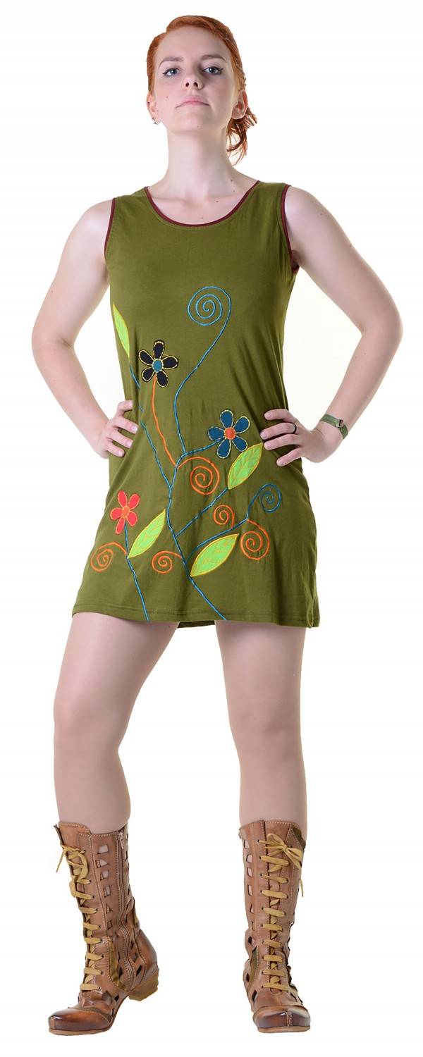 Kunst Und Magie Minikleid Longshirt Tunika Hippie Sommerkleid Neuheiten