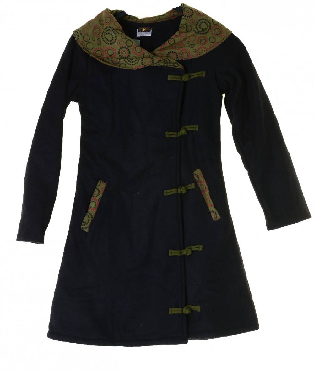Kunst Und Magie Wollmantel Jacke Mantel Goa Psy Hippie Boho Saisonale Angebote