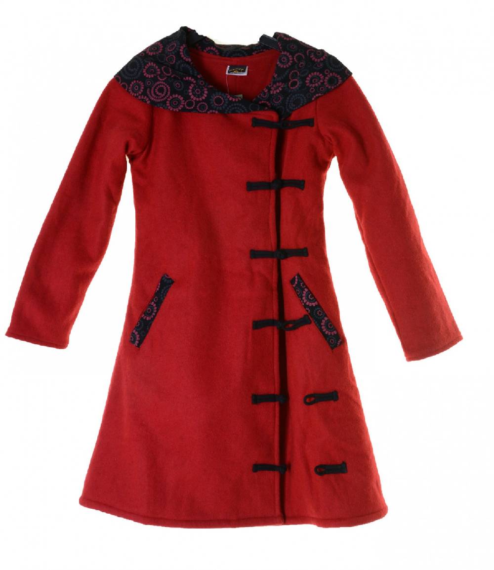 Kunst Und Magie Wollmantel Jacke Mantel Goa Psy Hippie Boho Saisonale Angebote