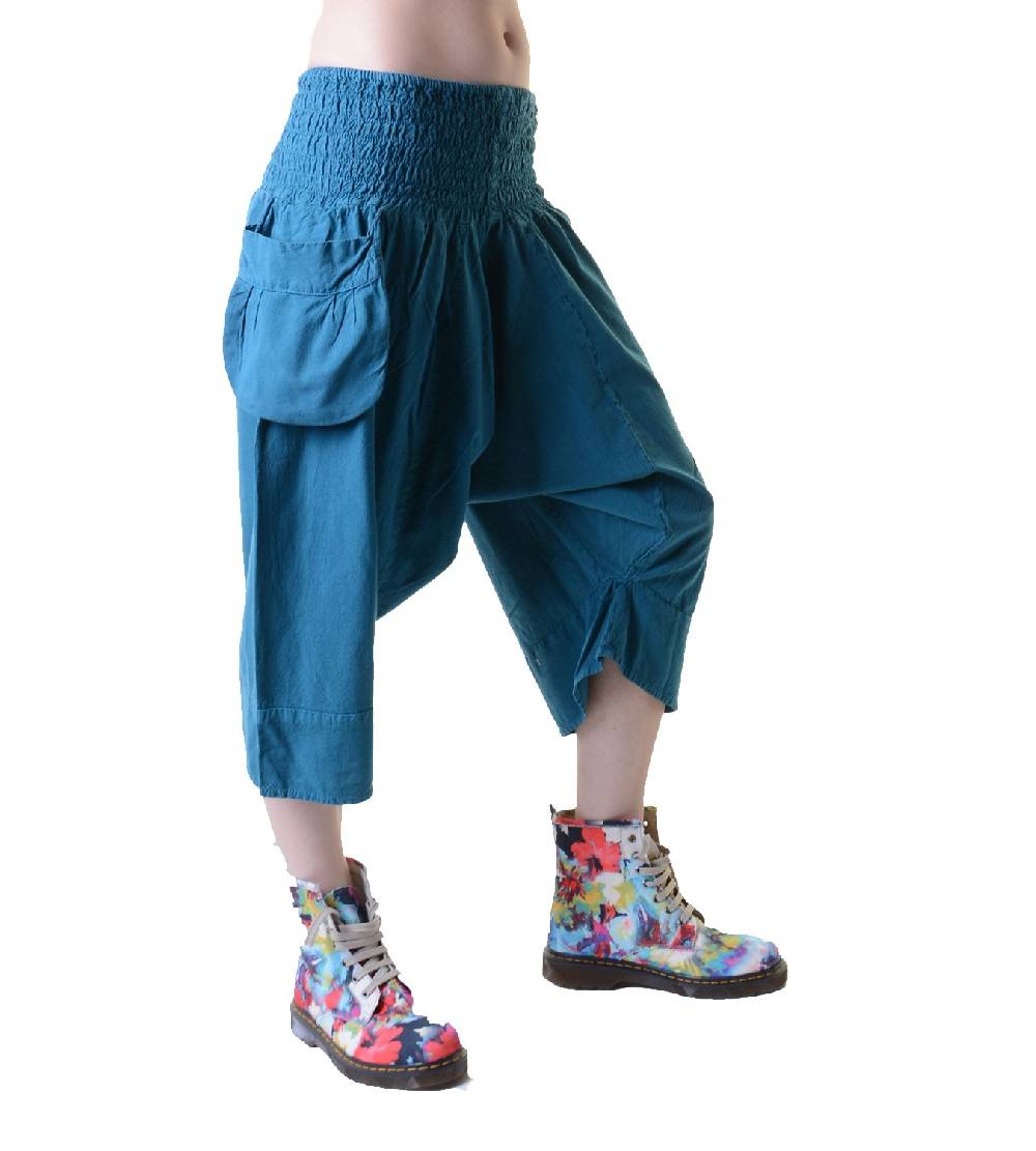 Kunst Und Magie 3/4 Sarouelhose Pumphose im Haremshosen Style Kurz VIP-Rabatte