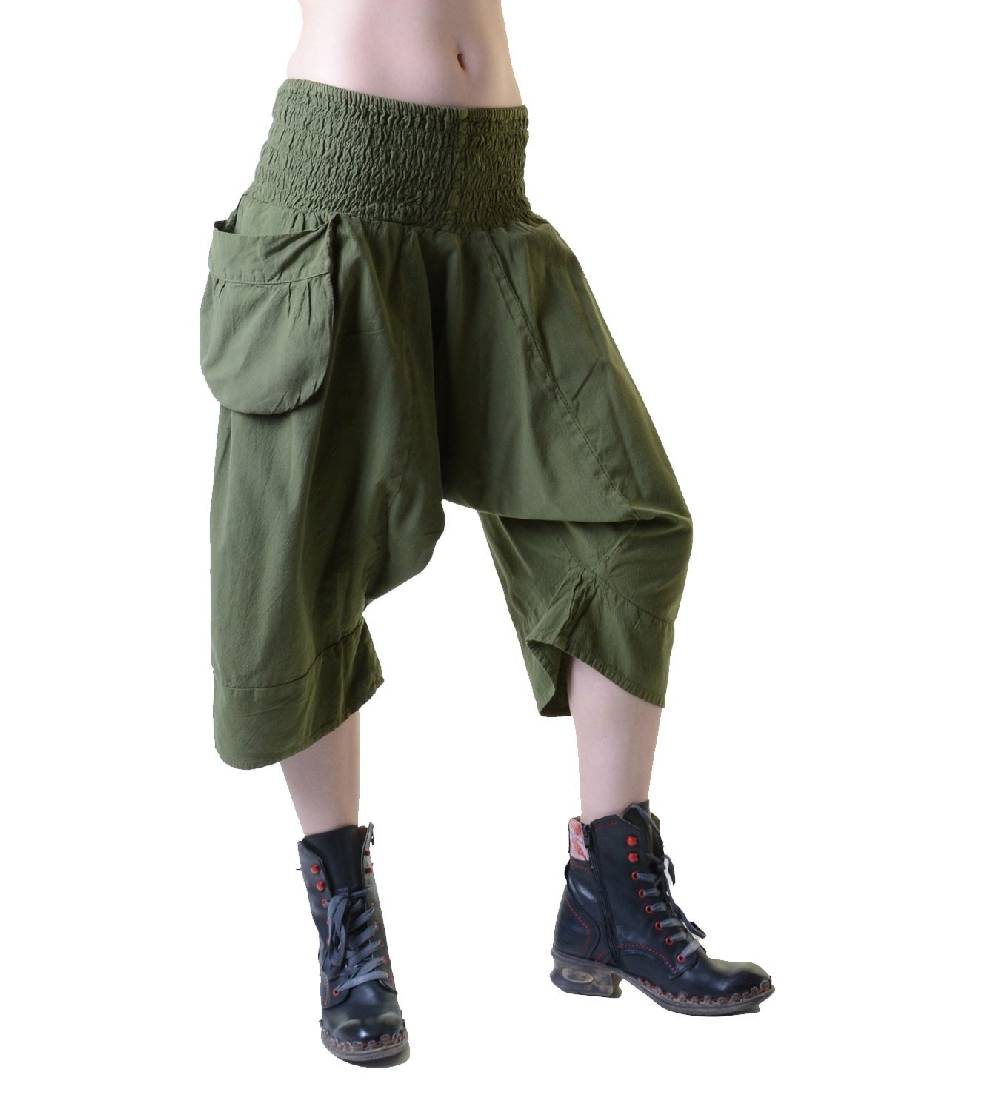 Kunst Und Magie 3/4 Sarouelhose Pumphose im Haremshosen Style Kurz VIP-Rabatte