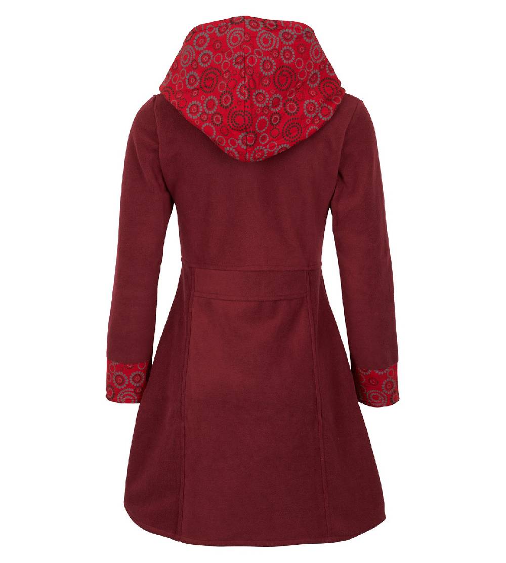 Kunst Und Magie Fleece Mantel Jacke mit Kapuze Goa Psy Hippie Boho extravagant Begrenzte Freigabe
