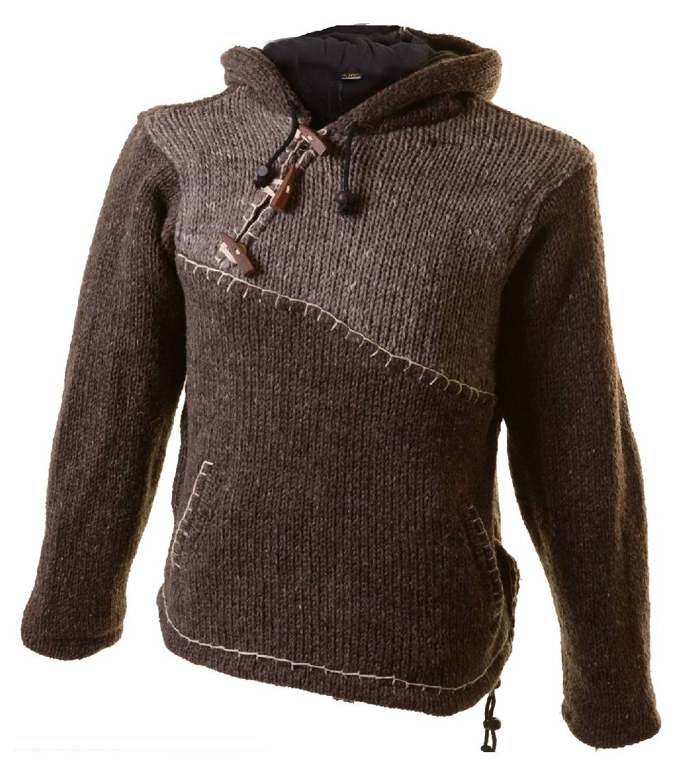 Kunst Und Magie Ausgefallener Strickpullover im Mittelalter-Stlye Hippie Pullover Letzte 2 Tage