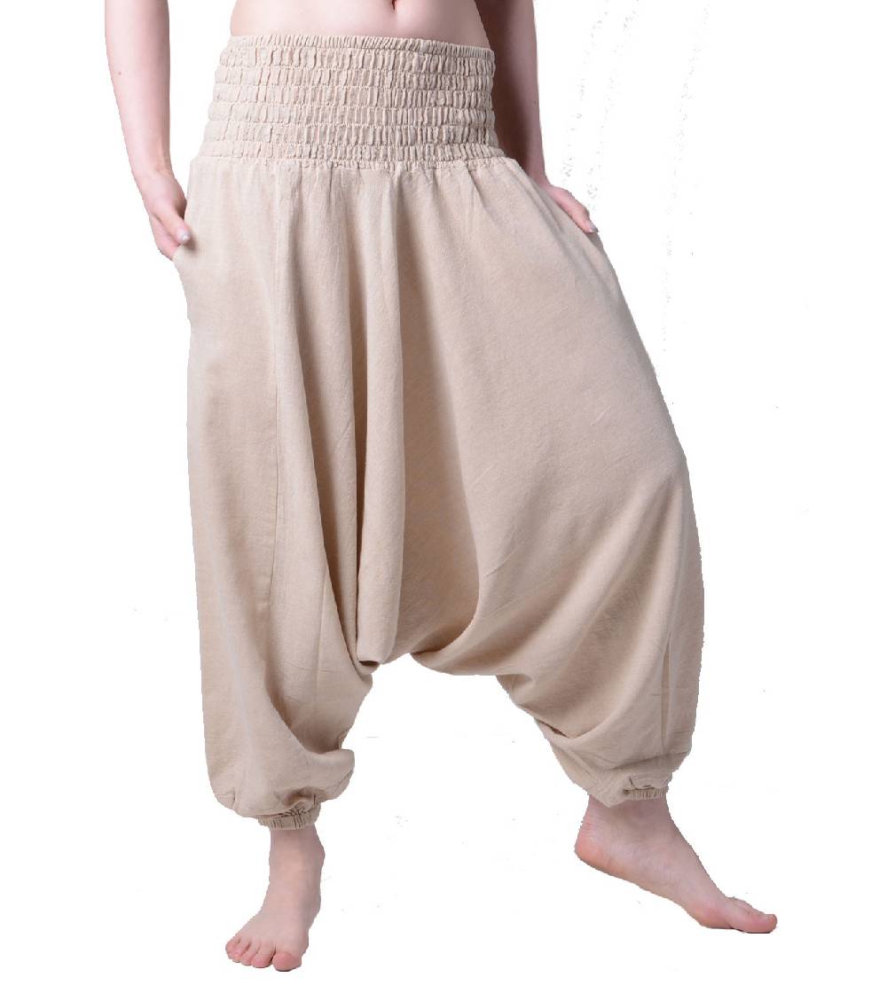 Kunst Und Magie Kunst und Magie Unisex Orientalische Haremshose Pluderhose Pumphose, Größe: Einheitsgröße Zeitbegrenzte Promotion
