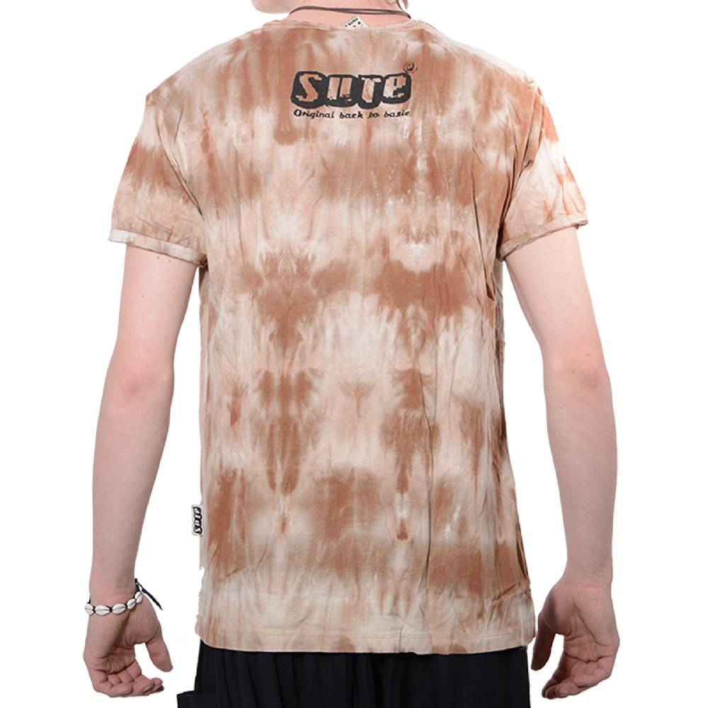 Kunst Und Magie Kunst und Magie Sure 70er Retro T-Shirt OM im Batik Look Günstiger Verkauf