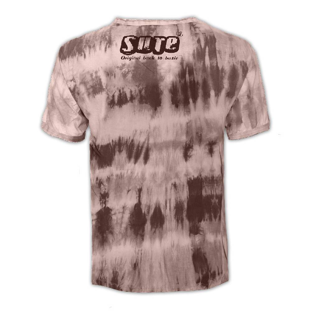 Kunst Und Magie Kunst und Magie Sure Herren Buntes 70er Retro Hippie T-Shirt OM im Batiklook Fabrik Onlineshop