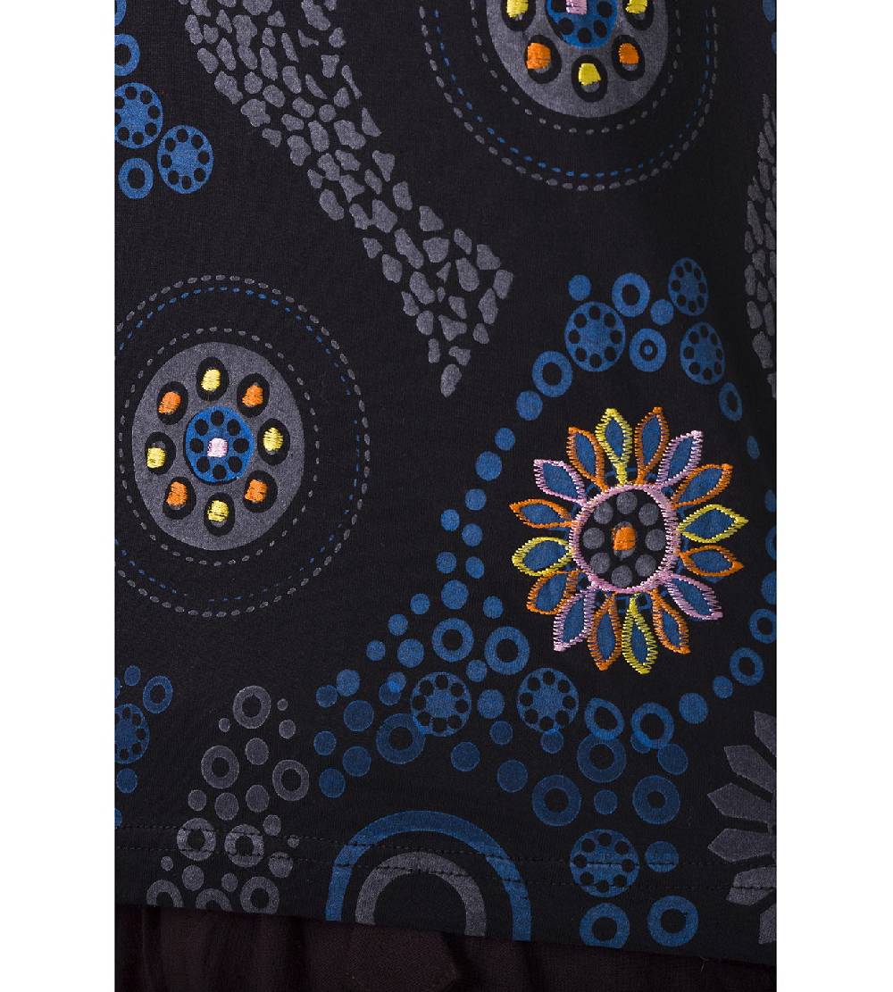 Kunst Und Magie Kunst und Magie Boho Damen Sweater Oberteil mit Stickereien Sonderangebot