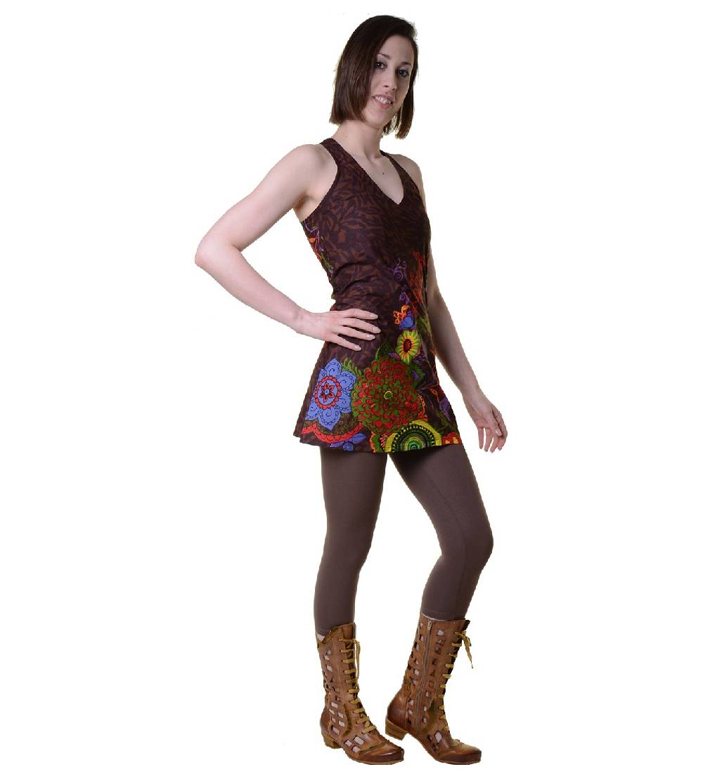 Kunst Und Magie Hippie-Tunika mit ausgefallenem Muster - Ideal für den Sommer - Toll als Strandkleid Black Friday