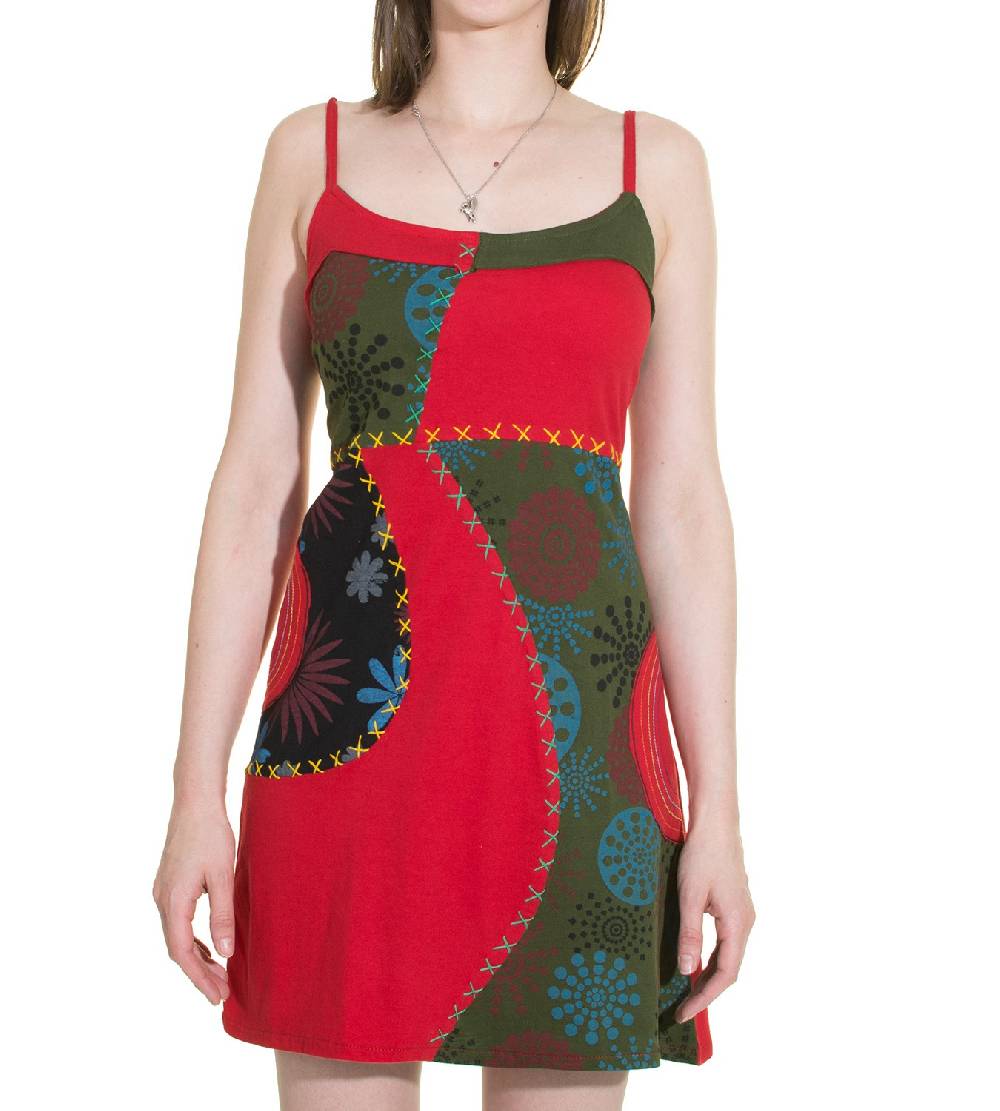 Kunst Und Magie Patchwork Minikleid Longshirt Tunika Hippie Sommerkleid Exklusive Angebote