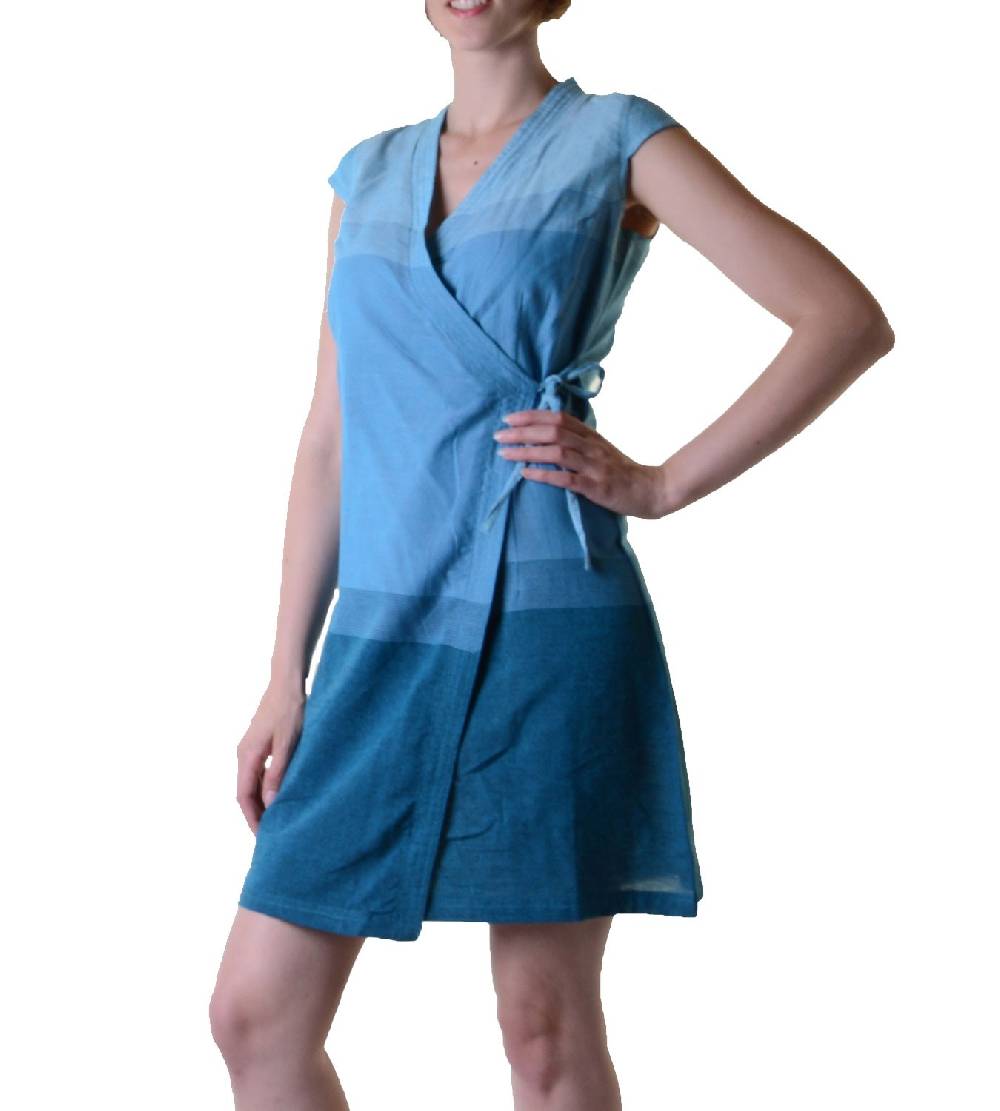 Kunst Und Magie Wickelkleid Tibet Minikleid Tunika Hippie Goa Sommerkleid mehrfarbig Saisonale Angebote