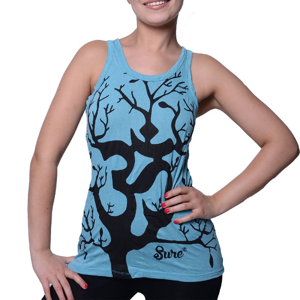 Kunst Und Magie Kunst und Magie Om - Lebensbaum 70er Retro Tanktop Sure T-Shirt Begrenzte Freigabe