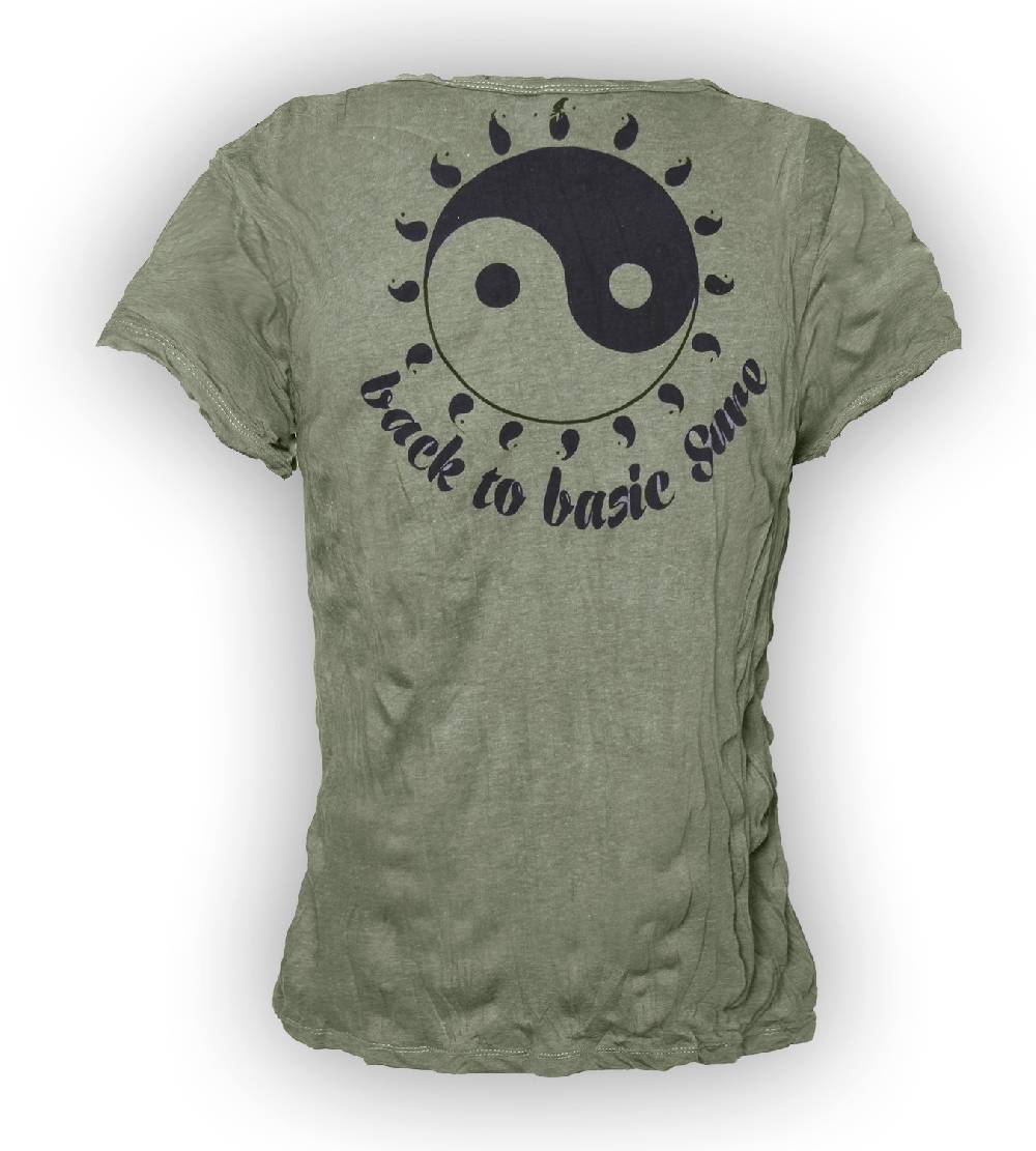 Kunst Und Magie Sure 70er Retro Girlie Top Ying & Yang Hippie Psy Goa T-Shirt Letzte 2 Tage