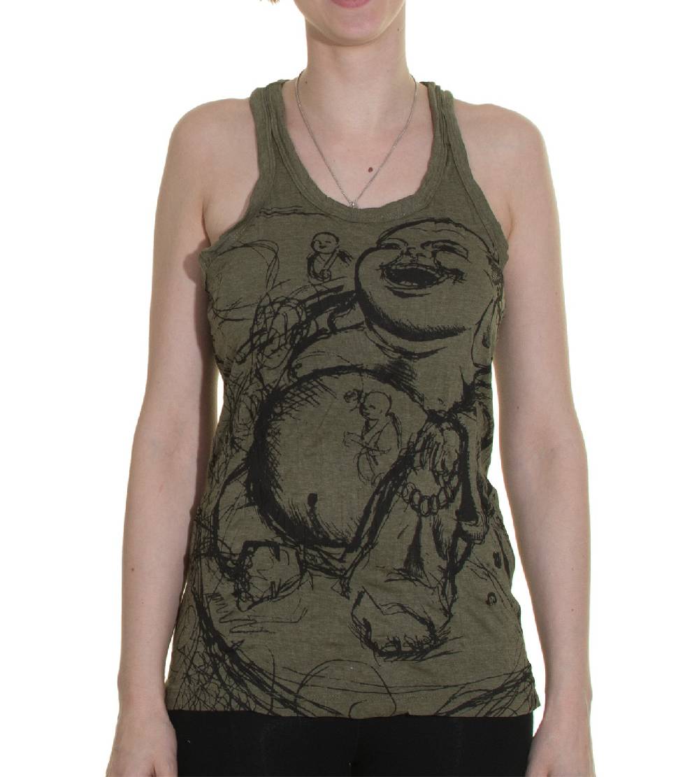 Kunst Und Magie 70er Retro Hippie Trägertop Sure Buddha Figur Mönche Shirt Bis zu 65% Rabatt