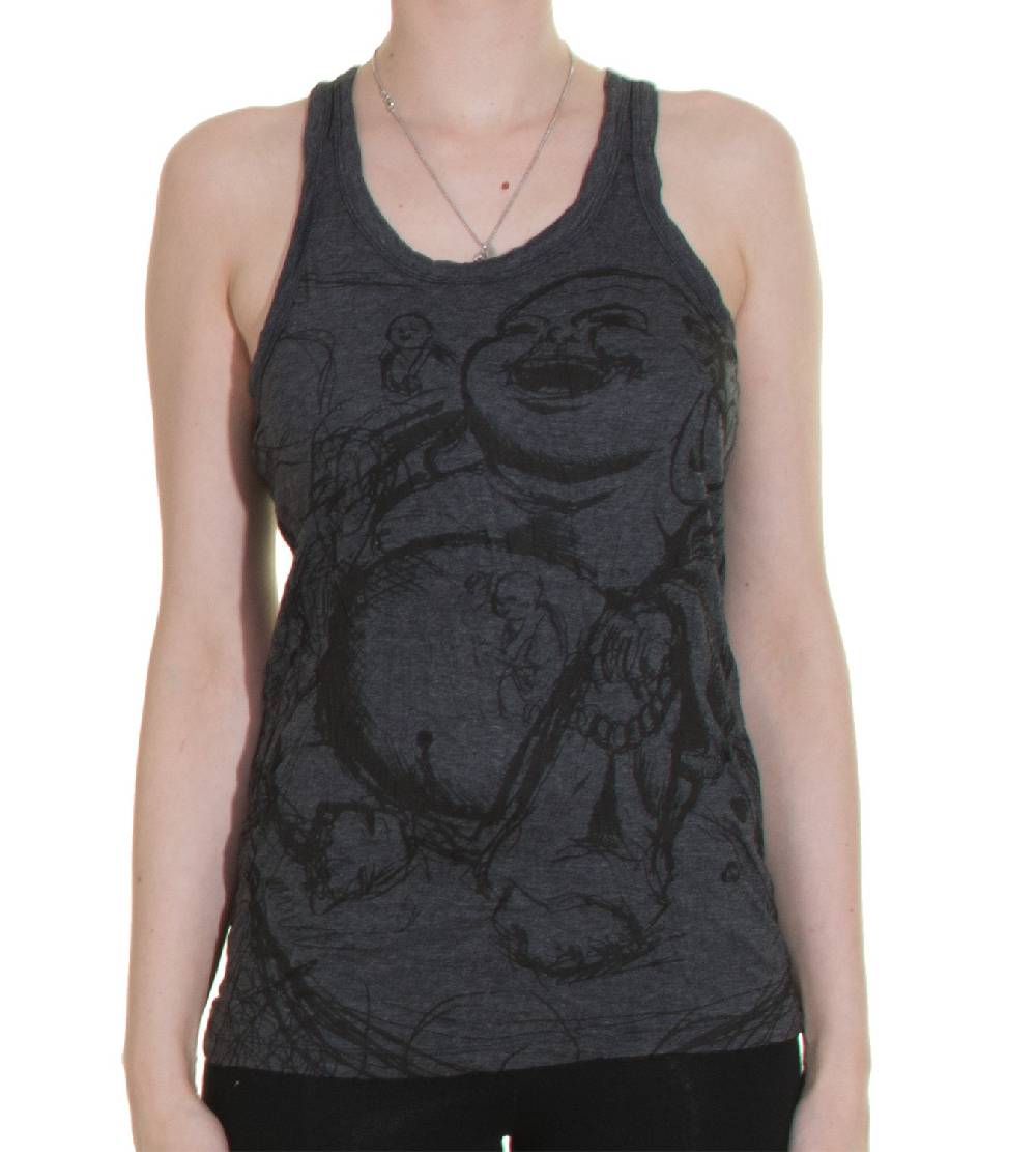 Kunst Und Magie 70er Retro Hippie Trägertop Sure Buddha Figur Mönche Shirt Bis zu 65% Rabatt