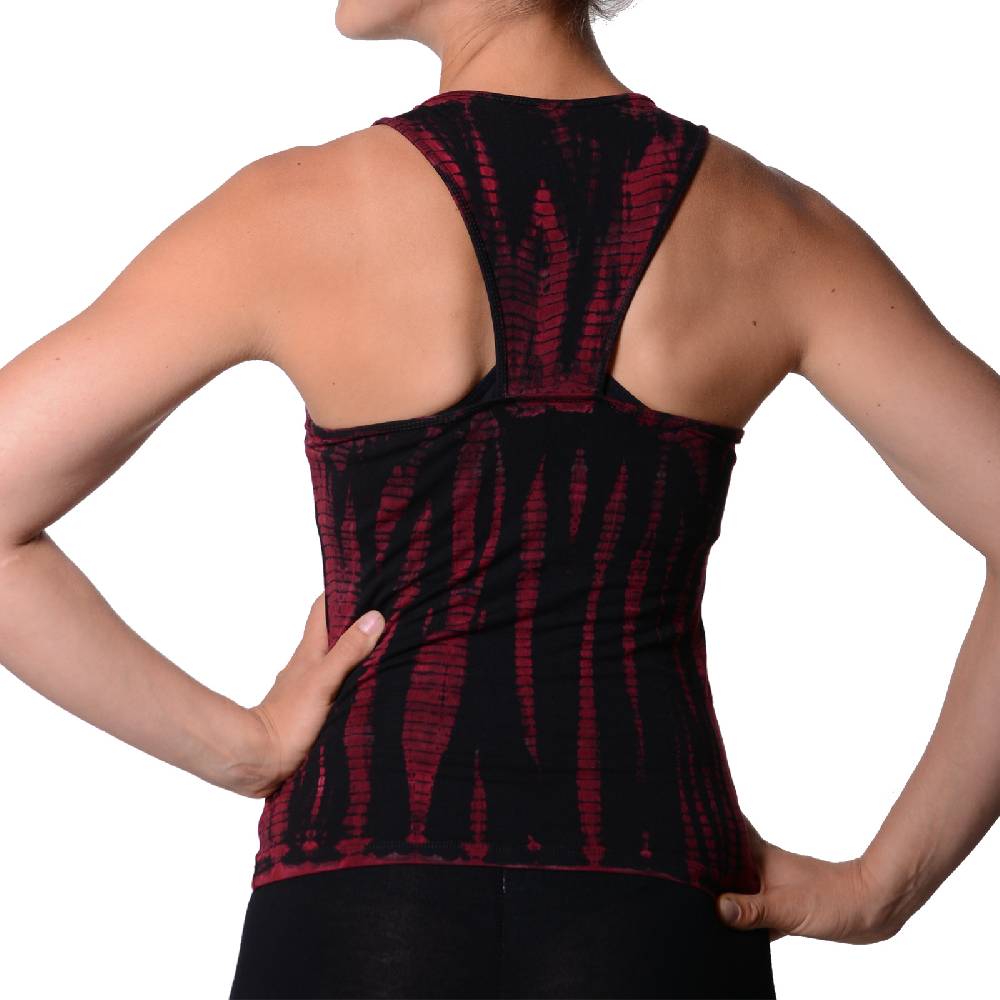 Kunst Und Magie Kunst und Magie Damen Top Atmungsaktive Tie Dye Batik Yoga Top Nur für heute