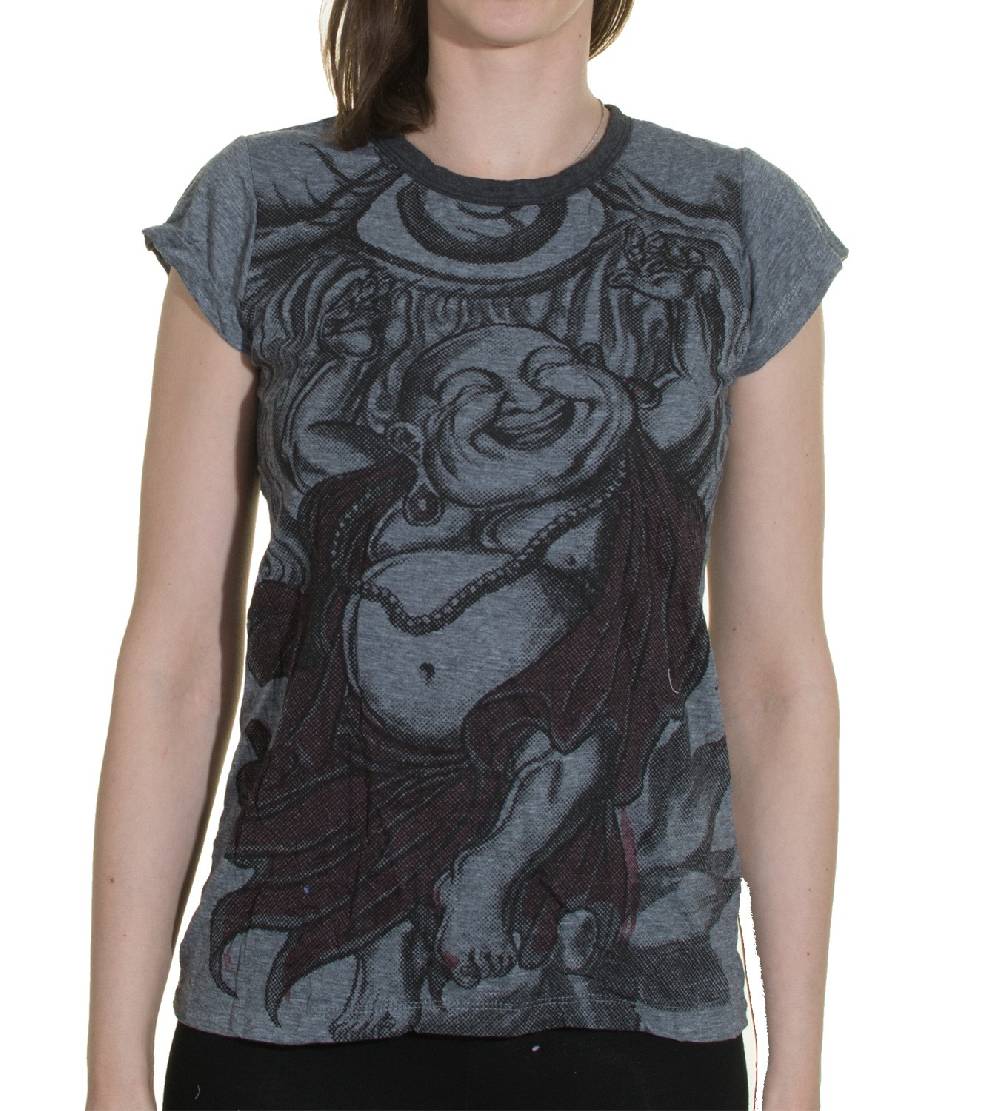 Kunst Und Magie 70er Retro Hippie Top Sure Buddha Smile Auge T-Shirt Bis zu 55% Rabatt