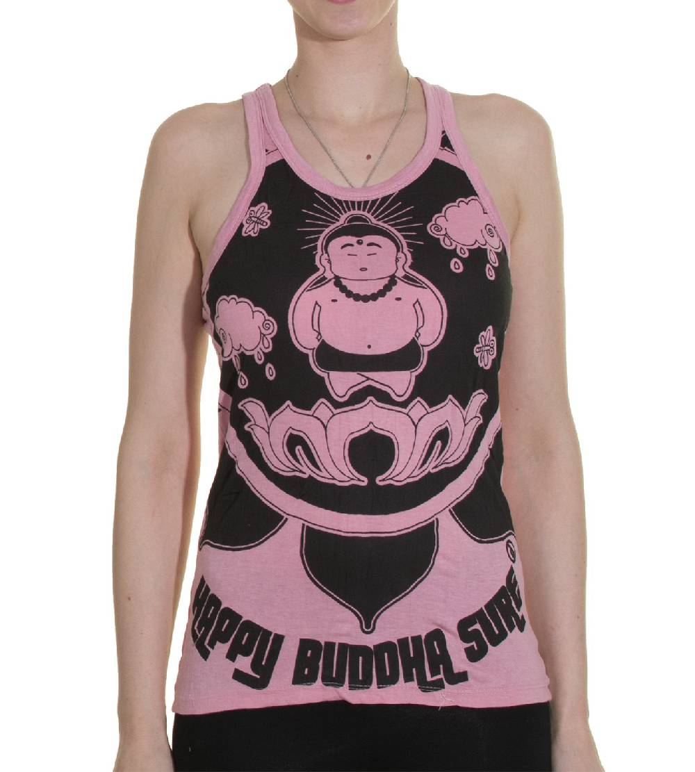 Kunst Und Magie 70er Retro Hippie Trägertop Sure Buddha Lotus Shirt Discount Store für neue Produkte