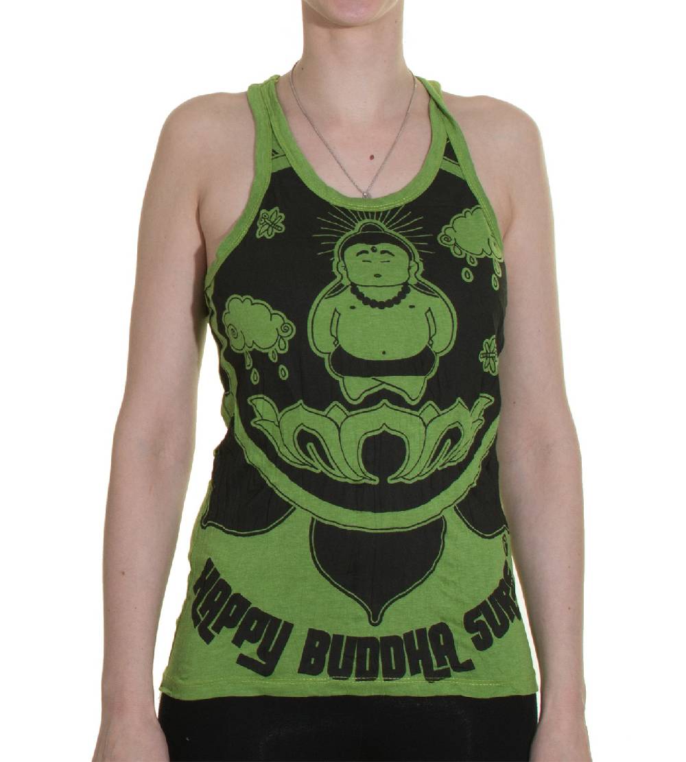Kunst Und Magie 70er Retro Hippie Trägertop Sure Buddha Lotus Shirt Discount Store für neue Produkte