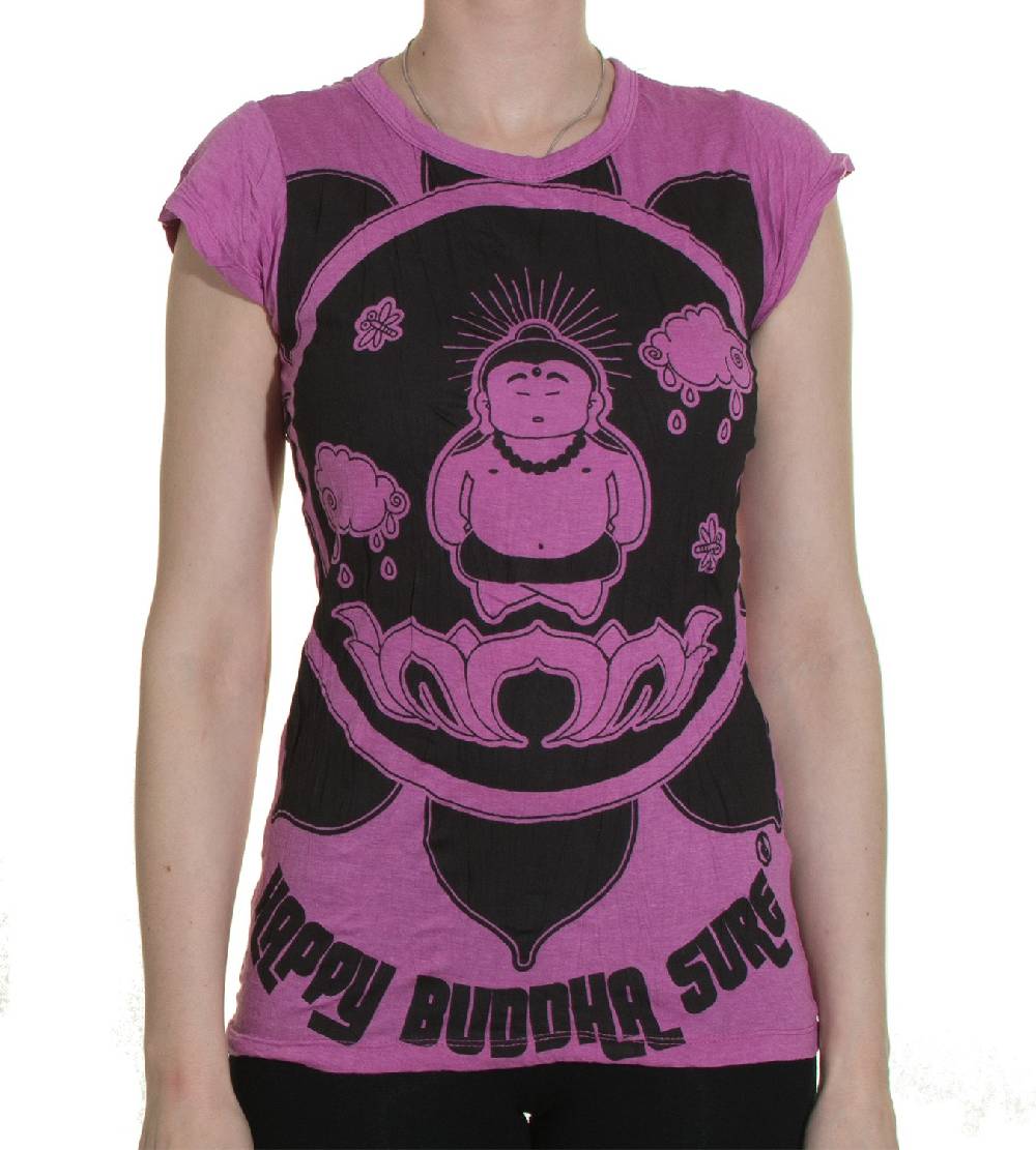 Kunst Und Magie 70er Retro T-Shirt Top Sure Buddha Lotus Speichern exportieren