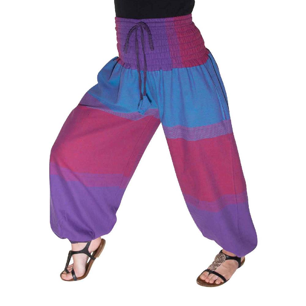 Kunst Und Magie KUNST UND MAGIE Damen bunt one size Boho Yoga Pumphose Sommerhose Pluderhose 2025