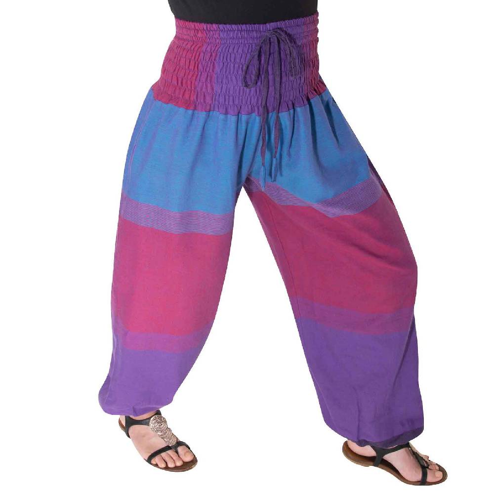 Kunst Und Magie KUNST UND MAGIE Damen bunt one size Boho Yoga Pumphose Sommerhose Pluderhose 2025
