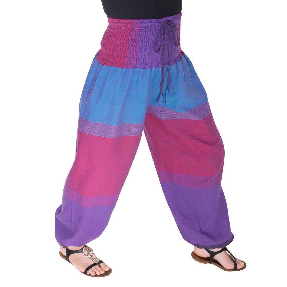 Kunst Und Magie KUNST UND MAGIE Damen bunt one size Boho Yoga Pumphose Sommerhose Pluderhose 2025