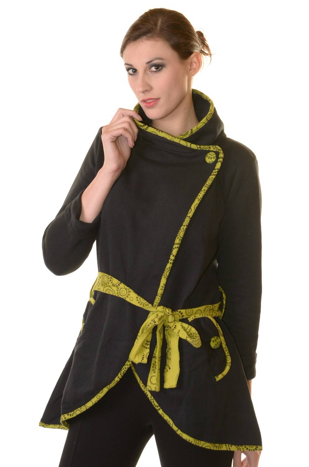 Kunst Und Magie Boho Jacke Damen Baumwolljacke Hippie Jacke im auffälligen "Geisha"-Design Fabrikverkauf
