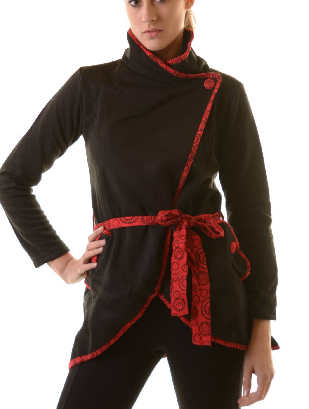 Kunst Und Magie Boho Jacke Damen Baumwolljacke Hippie Jacke im auffälligen "Geisha"-Design Fabrikverkauf