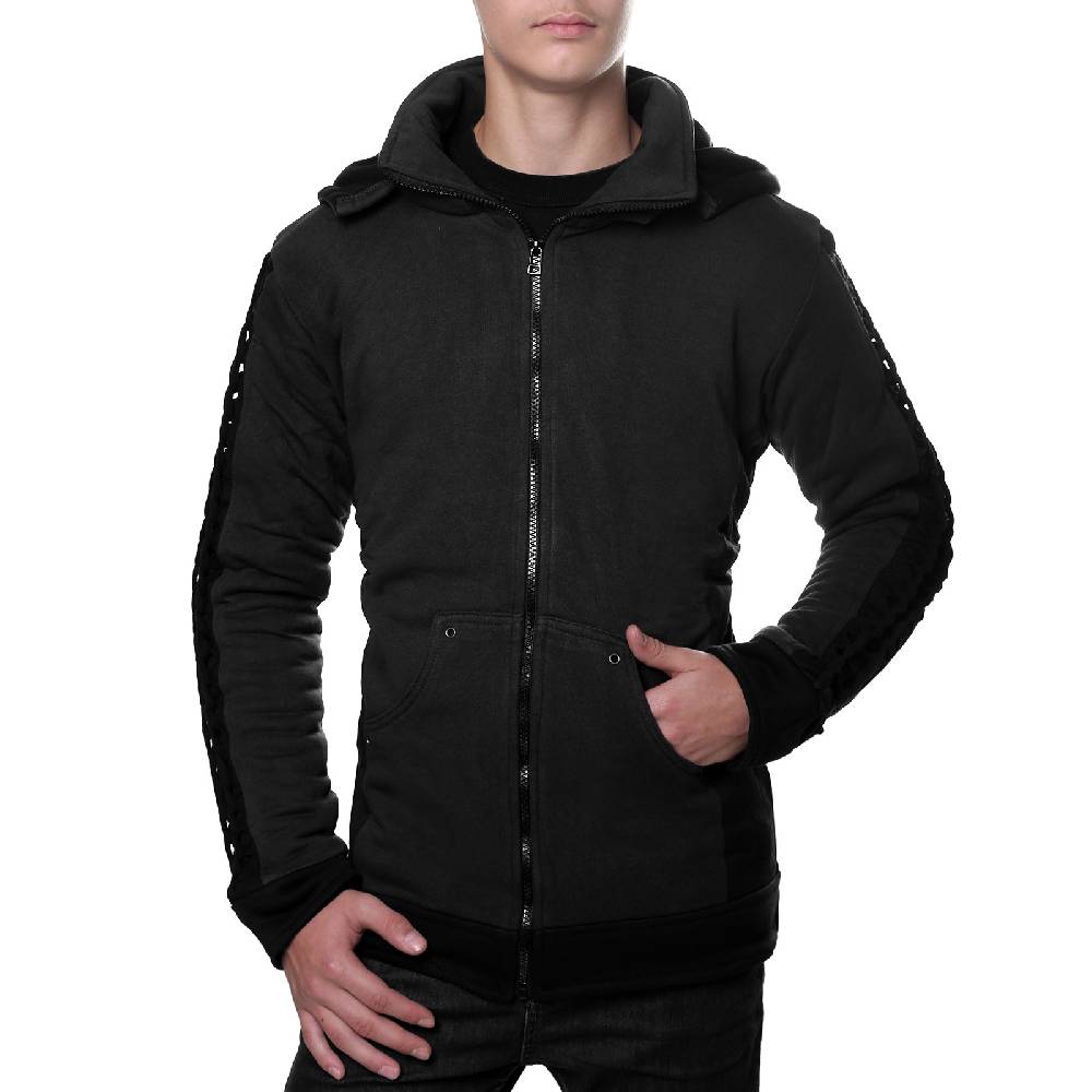 Kunst Und Magie Kunst und Magie Herren Goajacke aus Baumwolle mit Fleecefutter, Kapuze und Schnürungen Medieval Meist gekauft