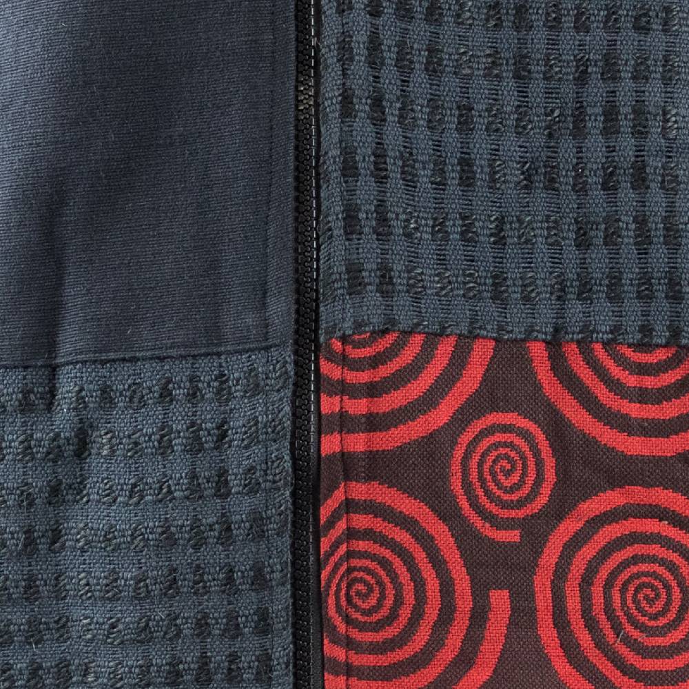 Kunst Und Magie Kunst und Magie Herren Patchwork Jacke mit Kapuze Blitzverkäufe