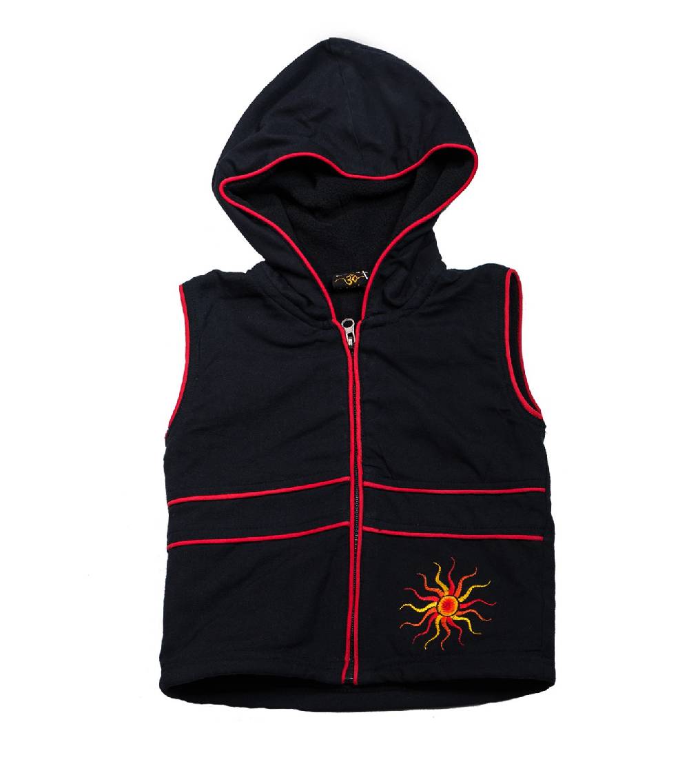 Kunst Und Magie Kunst und Magie Kinder Weste aus Fleece Sweatjacke Hoodie mit Kapuze Cyber Monday