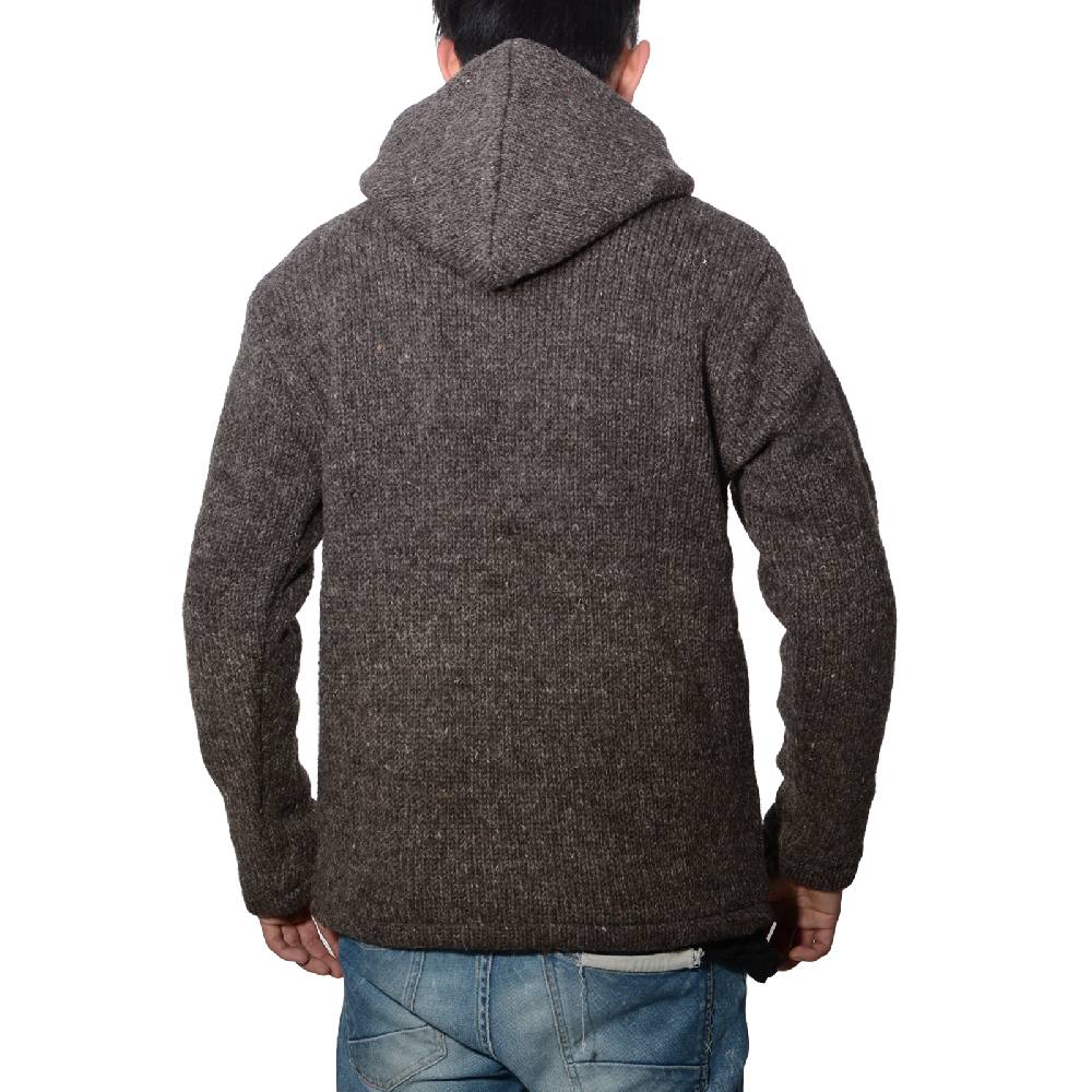Kunst Und Magie Herren Strickjacke Wolle Jacke mit warmen Fleecefutter und Kapuze von Kunst und Magie Sonderangebote