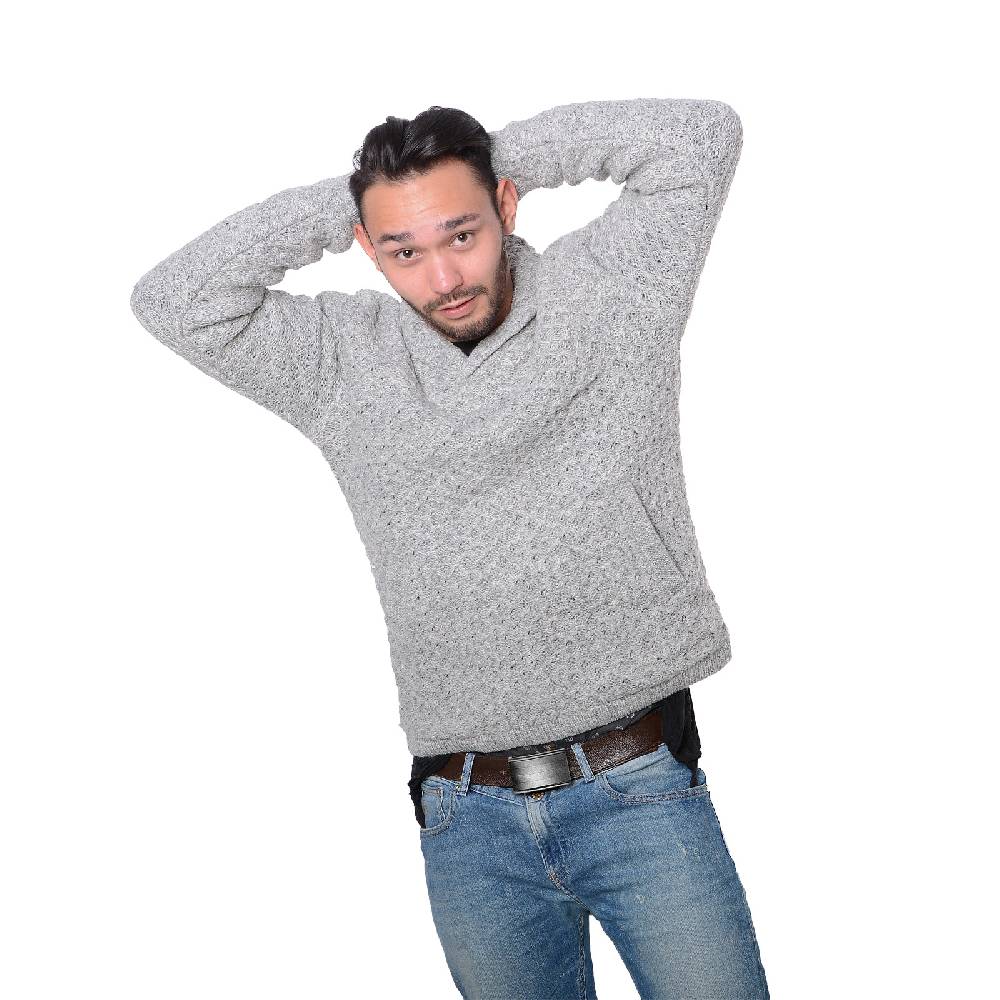Kunst Und Magie Kunst und Magie Herren Strickpullover Wollpullover mit Schalkragen und warmen Fleecefutter Riesige Ersparnisse
