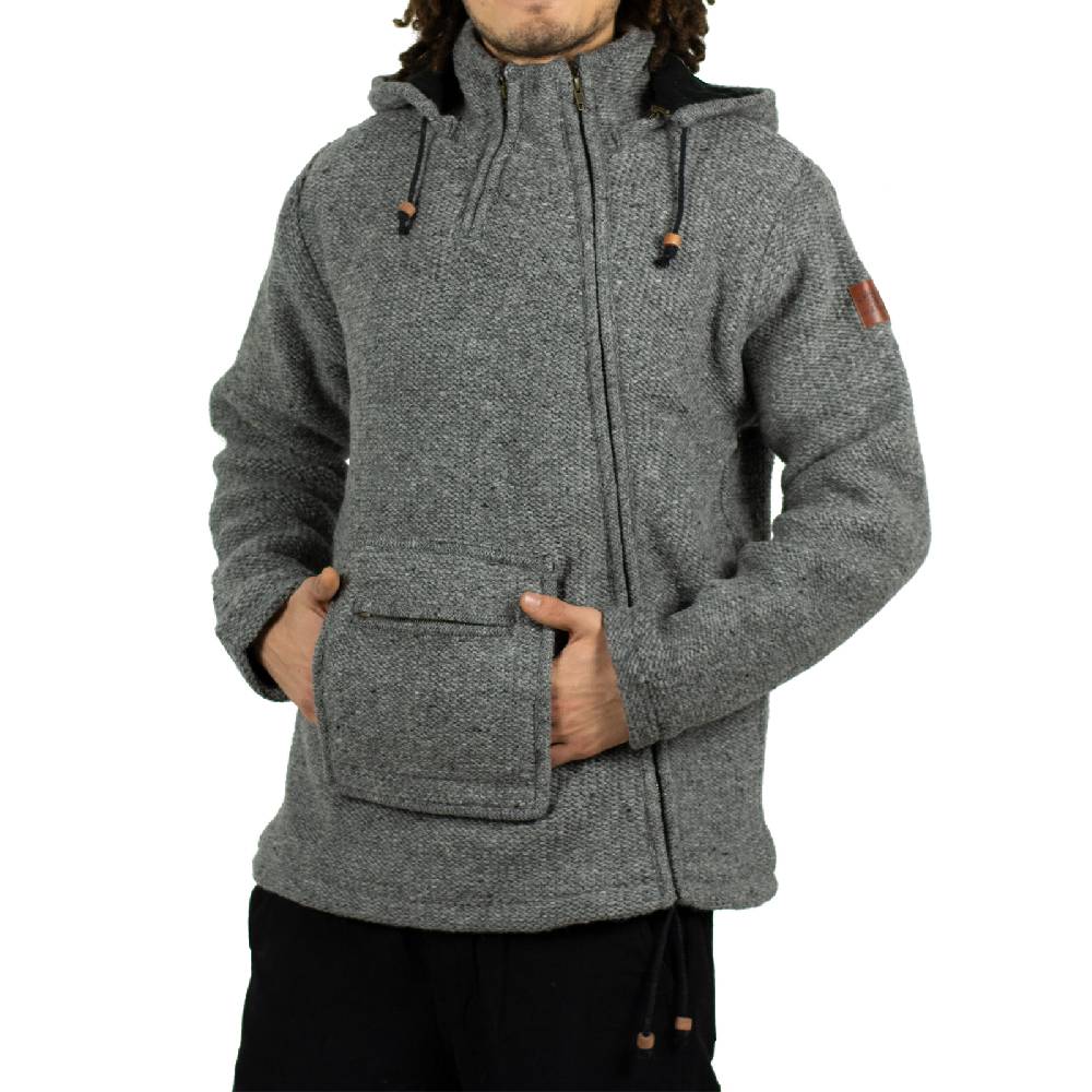 Kunst Und Magie Kunst & Magie Unisex Strick- Wolljacke abnehmbare Kapuze Tiefpreis