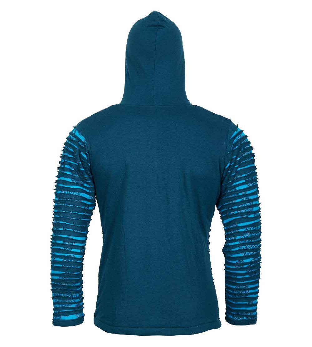 Kunst Und Magie Kunst und Magie Männer Cutwork Goa Jacke mit Kapuze Wochenangebot