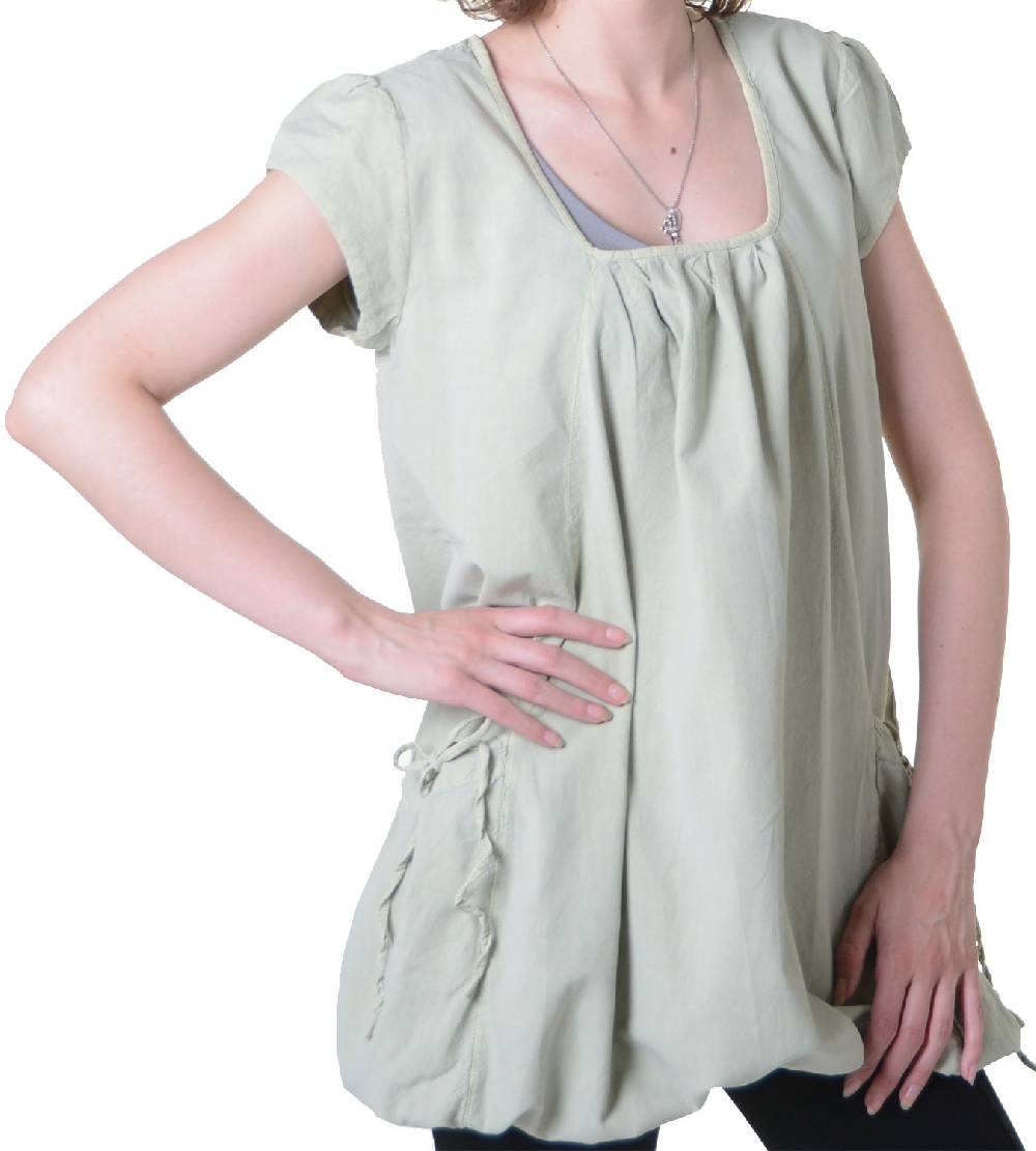 Kunst Und Magie Hippie Sommer-Top Damen Oberteil mit zwei Taschen - Überzieher, Bluse Bis zu 60% Rabatt