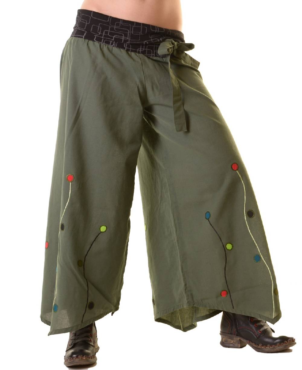 Kunst Und Magie Hosenrock Tanzhose Schlaghose Hippie Goa Boho Im Verkauf