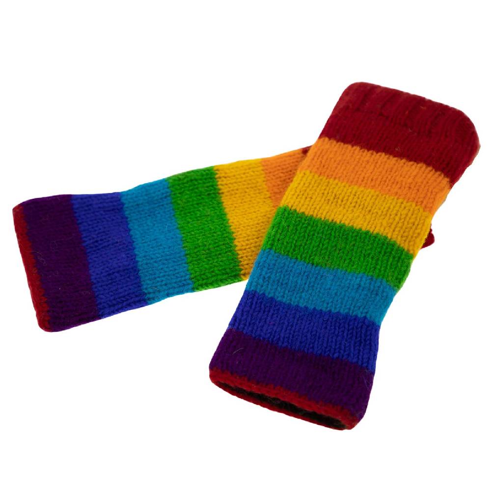 Kunst Und Magie Bunte Regenbogen Armstulpen Stulpen Handwärmer Pulswärmer Handschuhe Wolle Strick Jubiläumsangebot