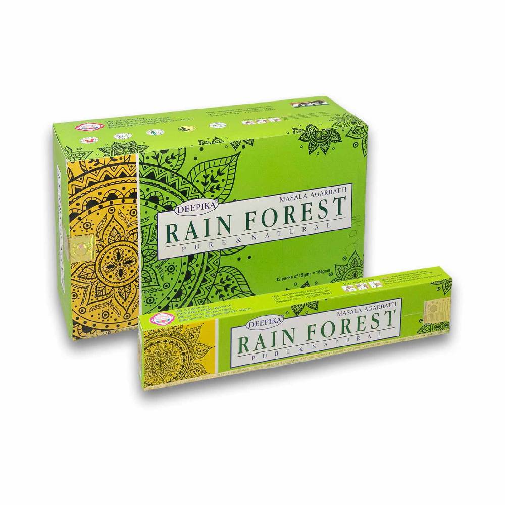 Kunst Und Magie Deepika Masala Rain Forest Räucherstäbchen 12er Großpackung